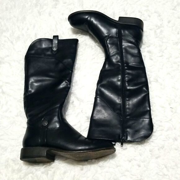 URBAN Black Riding Boots Sz 6 - Picture 3 of 7